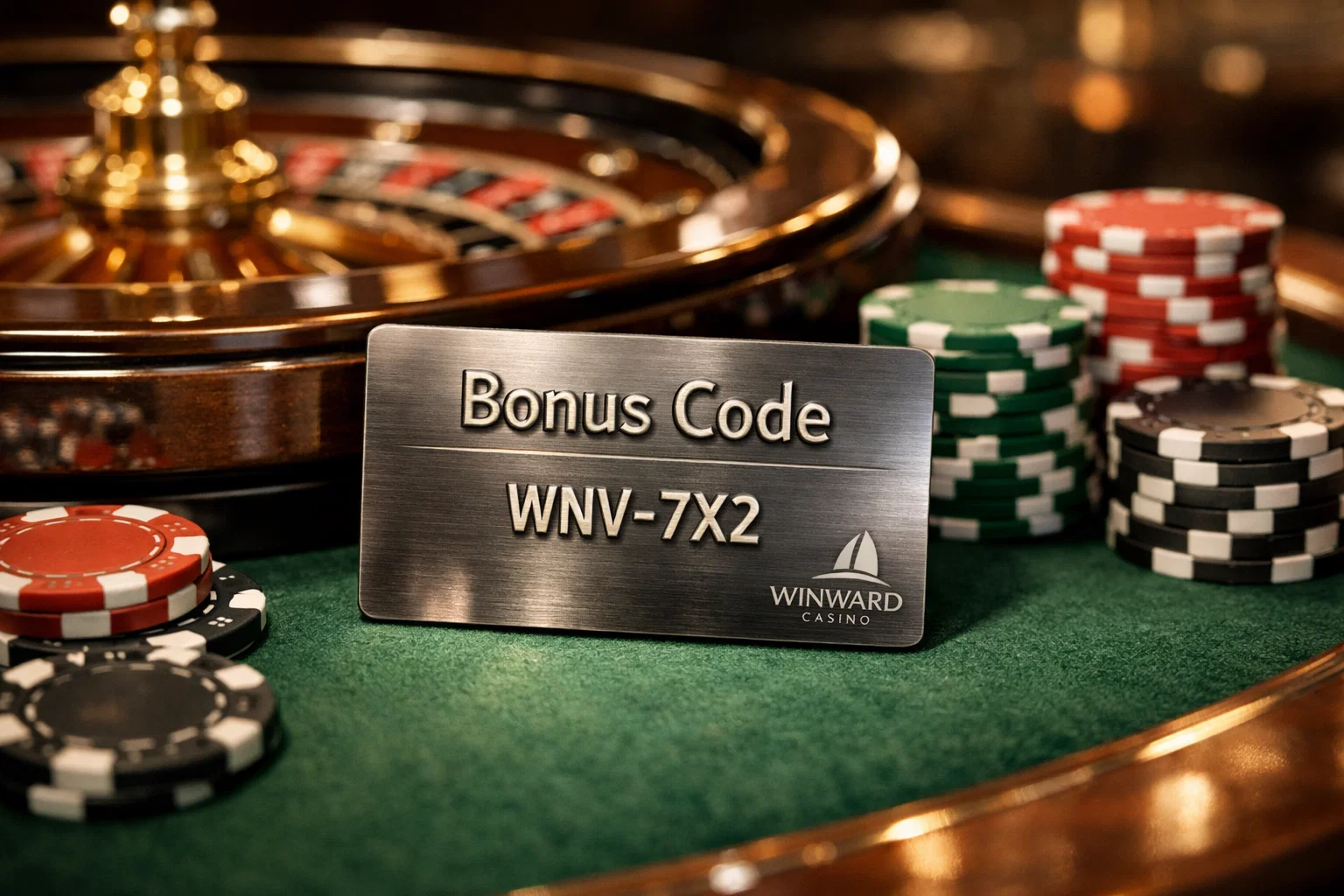 Winward Casino welcome screen, bright design